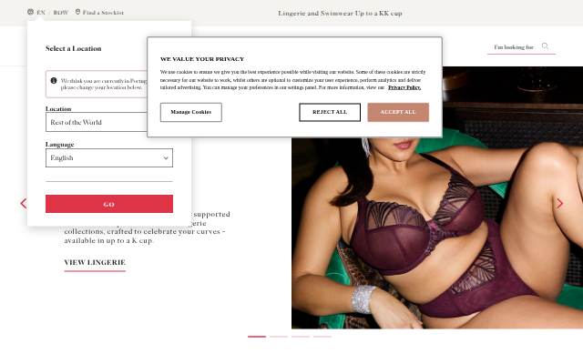 Plus Size Lingerie, Bras &amp; Swimwear up to a K Cup storefront