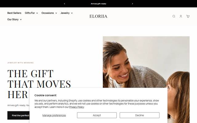 Startseite von ELORIIA