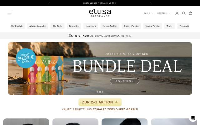 Elusa.de storefront