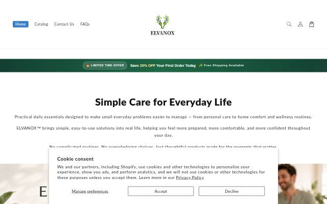 Elvanox storefront