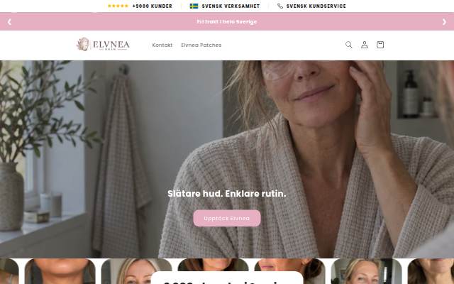 Elvnea Skin storefront