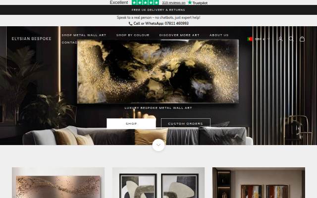 Elysian Bespoke storefront