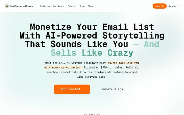 EmailStoryselling.ai storefront
