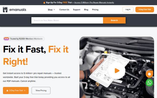 emanuals Repair and Workshop Manuals storefront