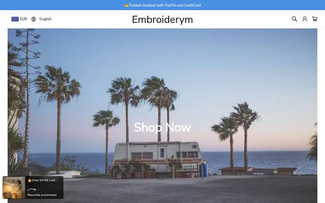 Embroiderym storefront
