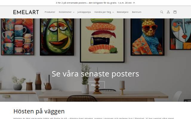 Startseite von EMELART