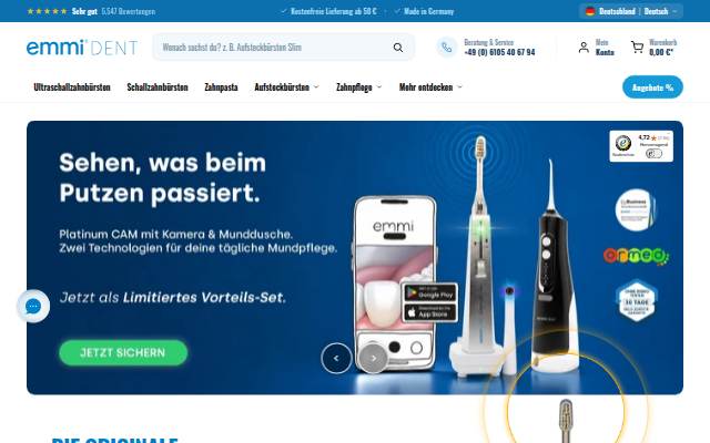 emmi-dent storefront