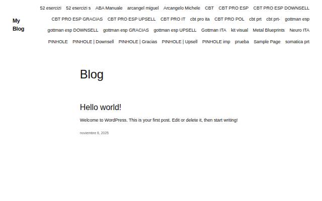 My Blog – My WordPress Blog storefront