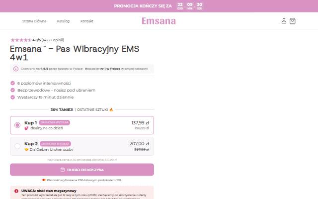 Emsana storefront