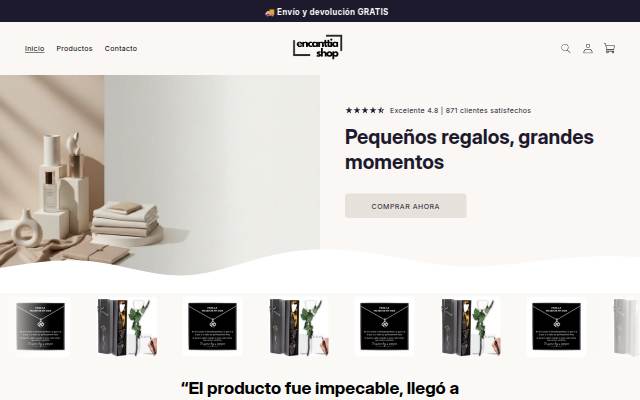 Encanttia Shop storefront
