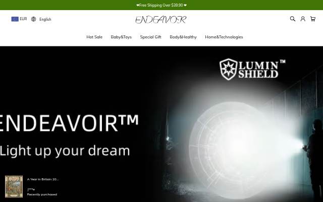 endeavoir storefront