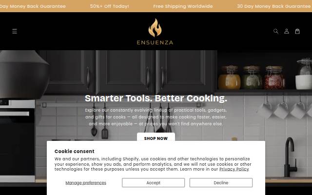Ensuenza storefront