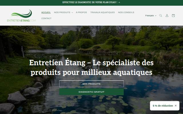 Montra da Entretien Étang