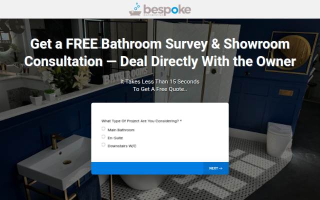 Bespoke Bathrooms storefront