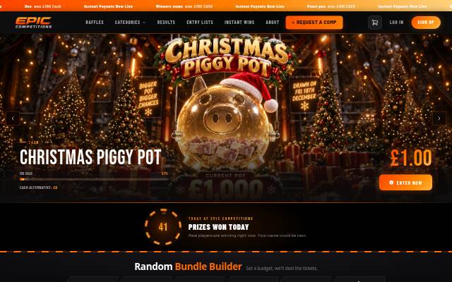 Epic Competitions storefront
