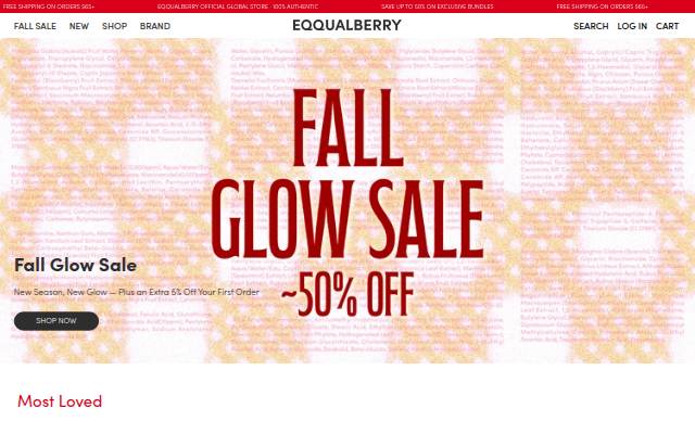 EQQUALBERRY storefront