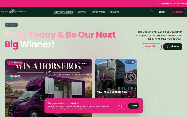 Montra da Equine Giveaways