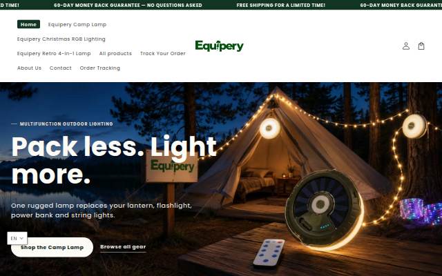 Equipery storefront