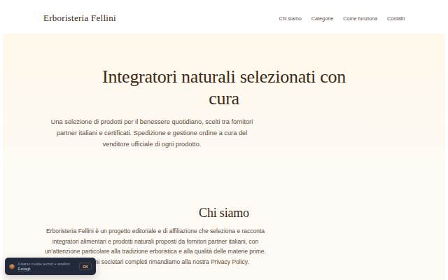 Homepage storefront
