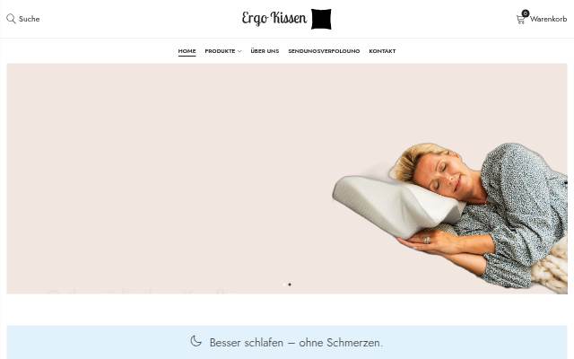 Ergo Kissen storefront