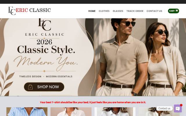 Eric Classic – Where Classic Meets Modern. storefront