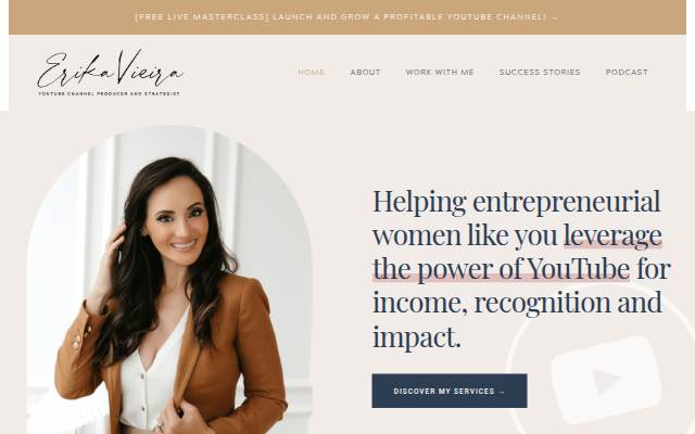 Startseite von Erika Vieira
