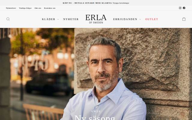 Startseite von Erla of Sweden