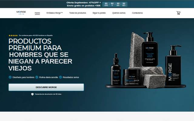Morge Skin ES storefront