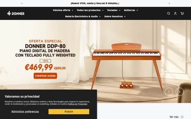 Donner Music - ES storefront