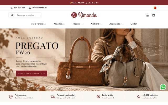 KimondoShop storefront