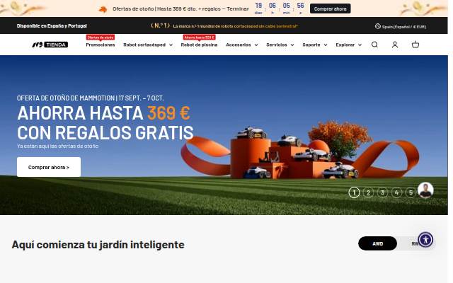 MAMMOTION Spain storefront