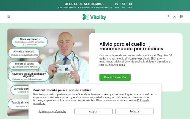 Vitality ES storefront