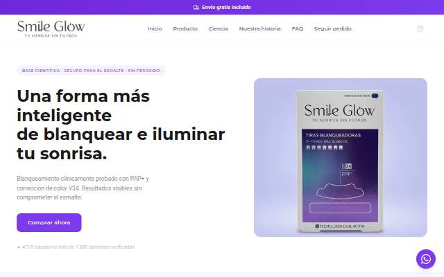 Escaparate de Smile Glow