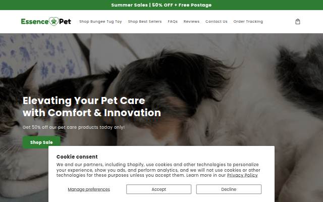 EssencePet storefront