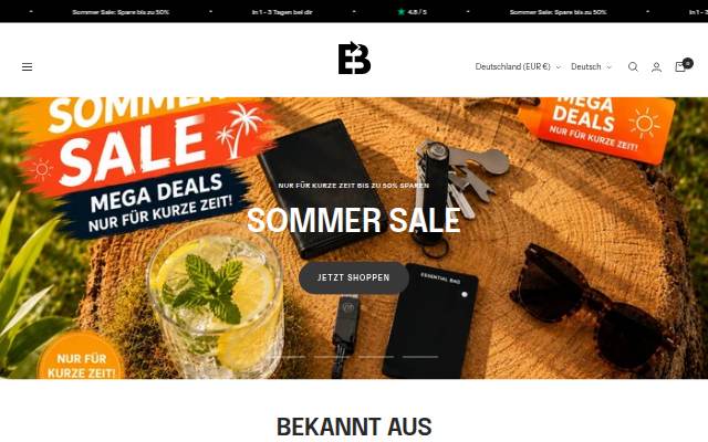 ESSENTIALBAG storefront