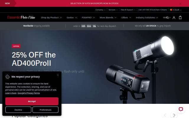 EssentialPhoto &amp; Video storefront
