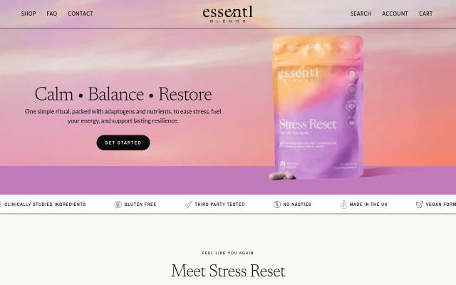 Essentl Blends storefront