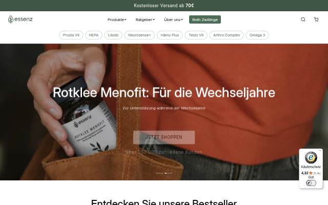 Essenzshop storefront