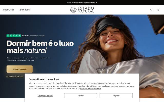 Startseite von Estado Natural