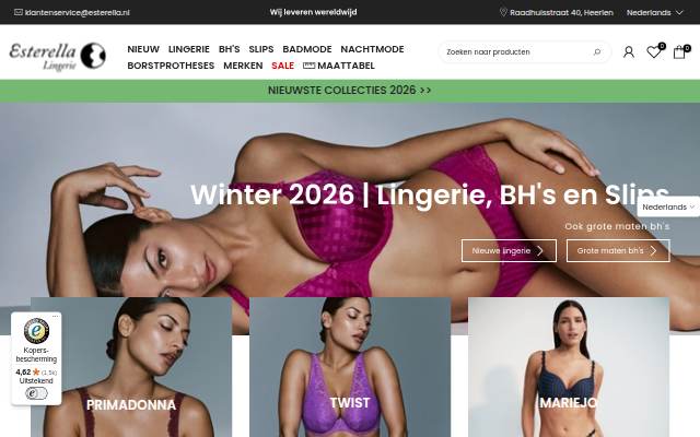 Esterella Lingerie storefront