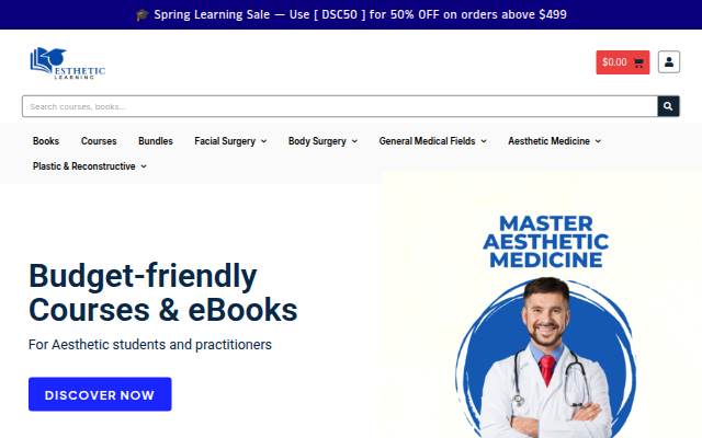 Esthetic Learning storefront