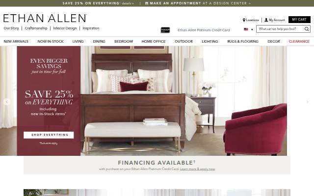 Custom Furniture storefront