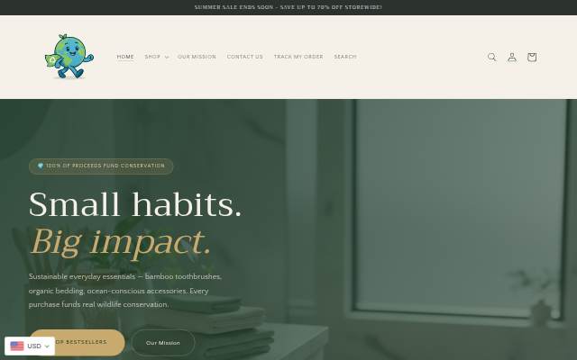 Montra da Ethical Earth Store