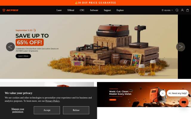 eu.acmerlaser.com storefront