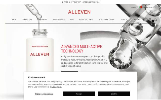 Startseite von ALLEVEN EU