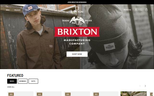 Brixton Europe storefront