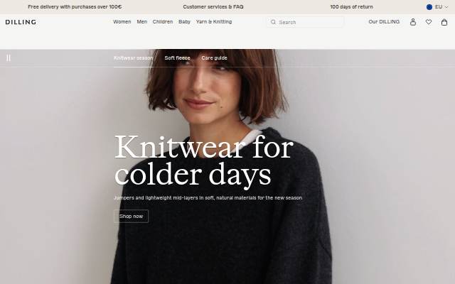 Vitrine de Organic underwear from Denmark made using natural materials