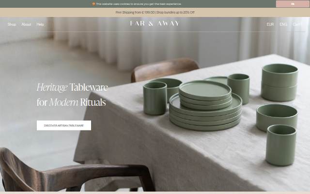 Far &amp; Away storefront