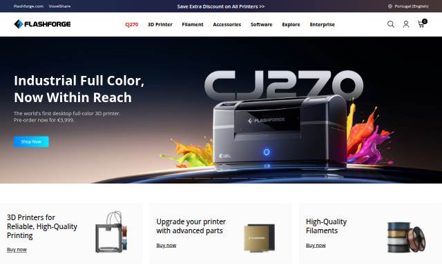 Flashforge EU storefront