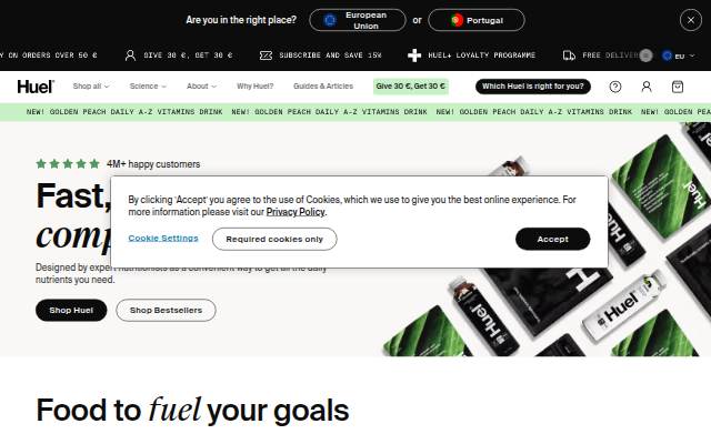 Huel storefront